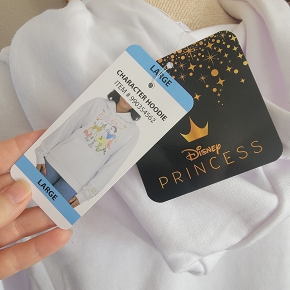 White Snow White Disney Graphic Hoodie SZ L - Picture 3 of 9